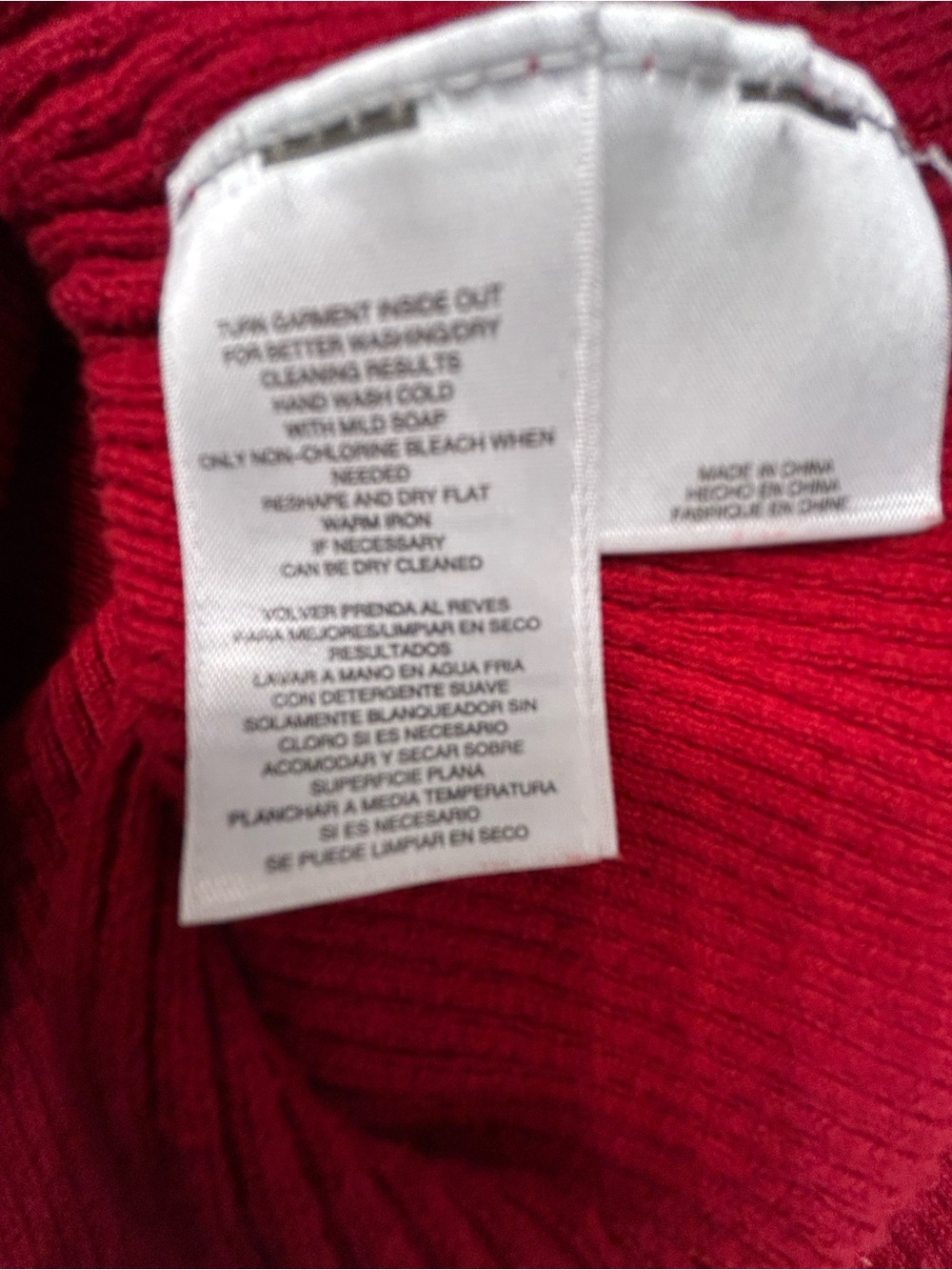 Anne Klein Sleeveless Red Turtleneck Knit Top XL - Picture 3 of 6
